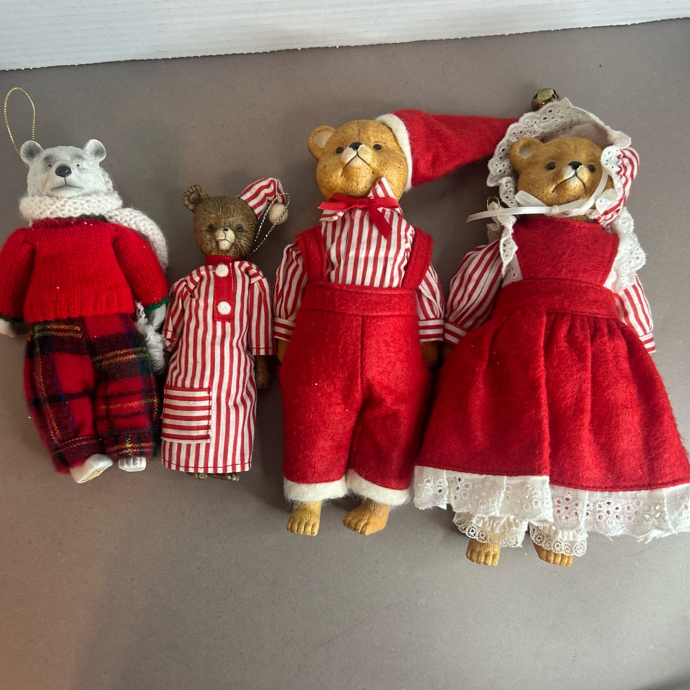 Vintage Holiday Bear Collection